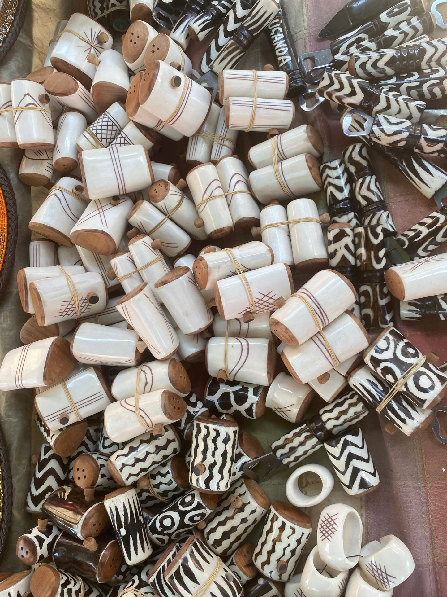 Bone Salt & Pepper Shakers(Per Pair)