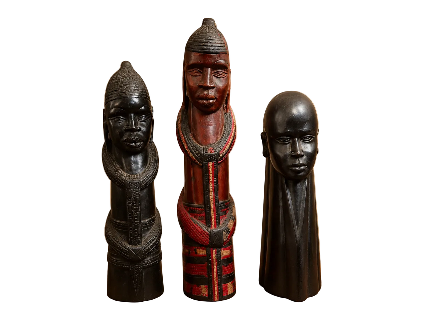 Hand-Carved African Tribal Figurines – Authentic Wooden Sculptures (Various Sizes)