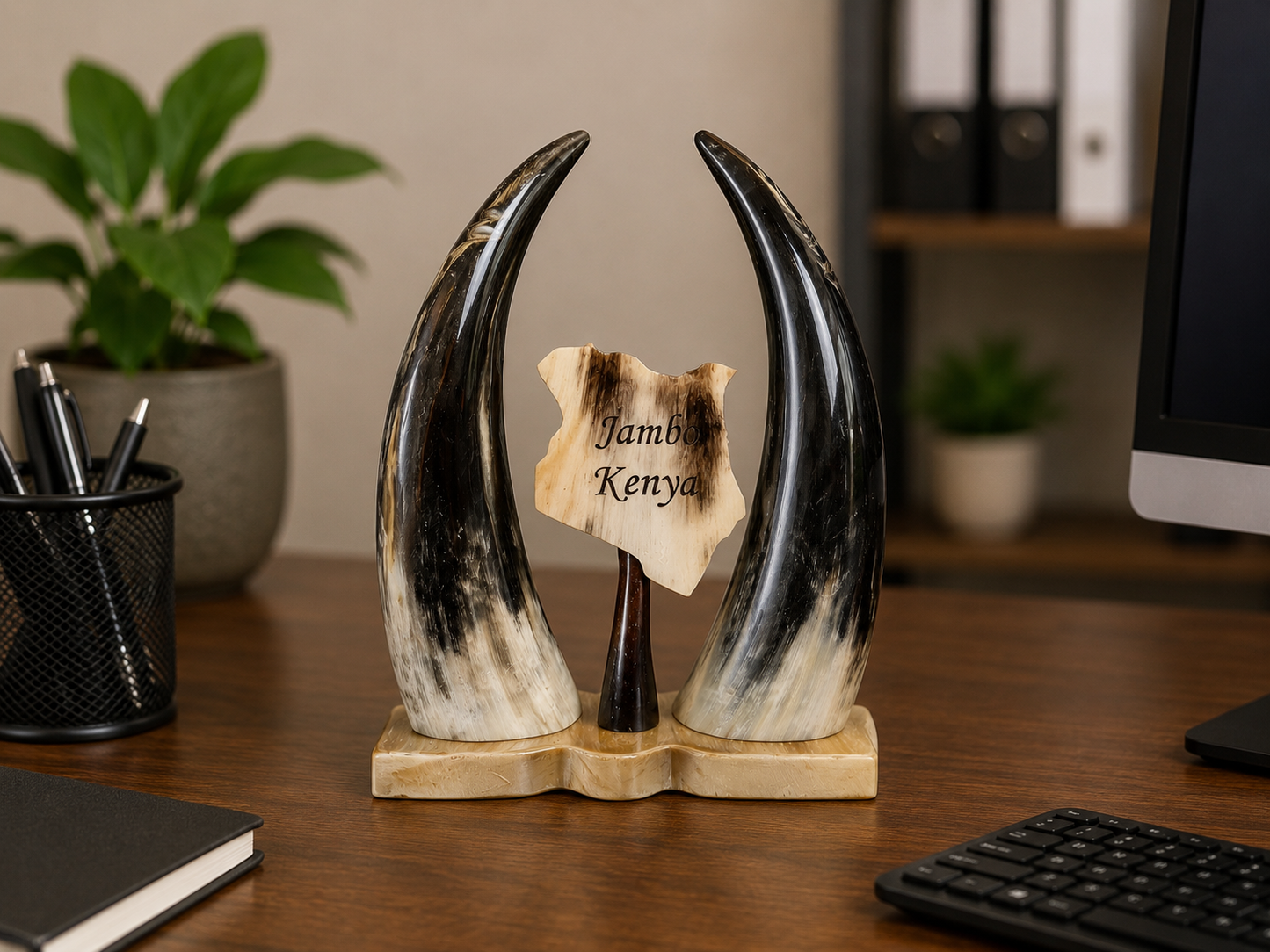 Horn-Inspired Desk Decor