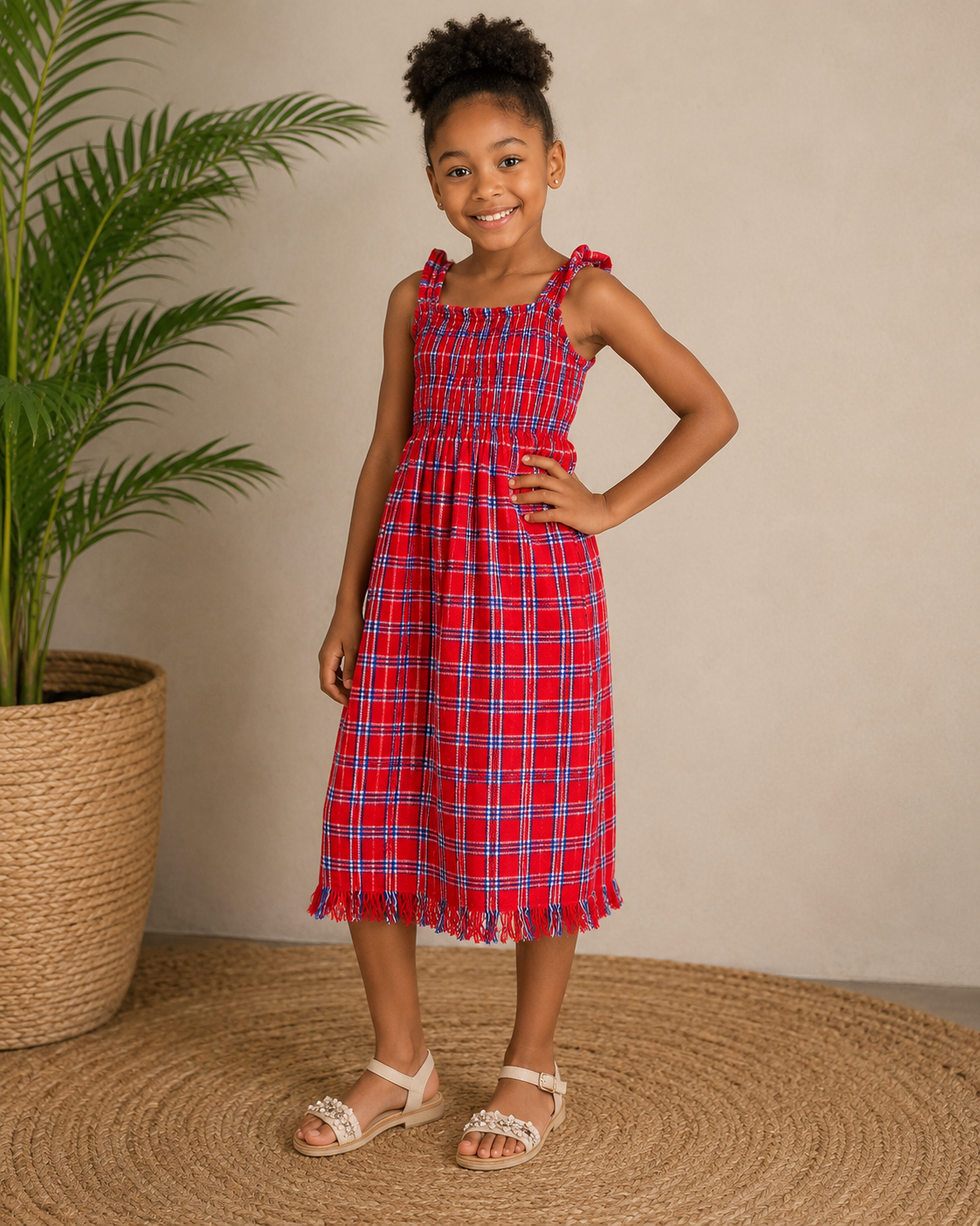 Vibrant Maasai Dress