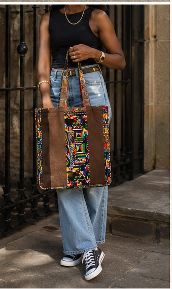 Ankara Fabric Tote Bag