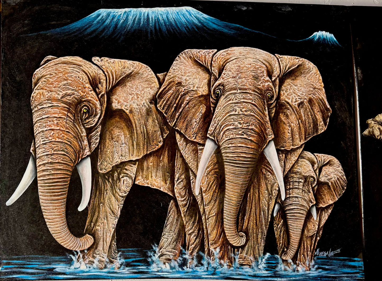 Majestic Wilderness – African Elephant Painting