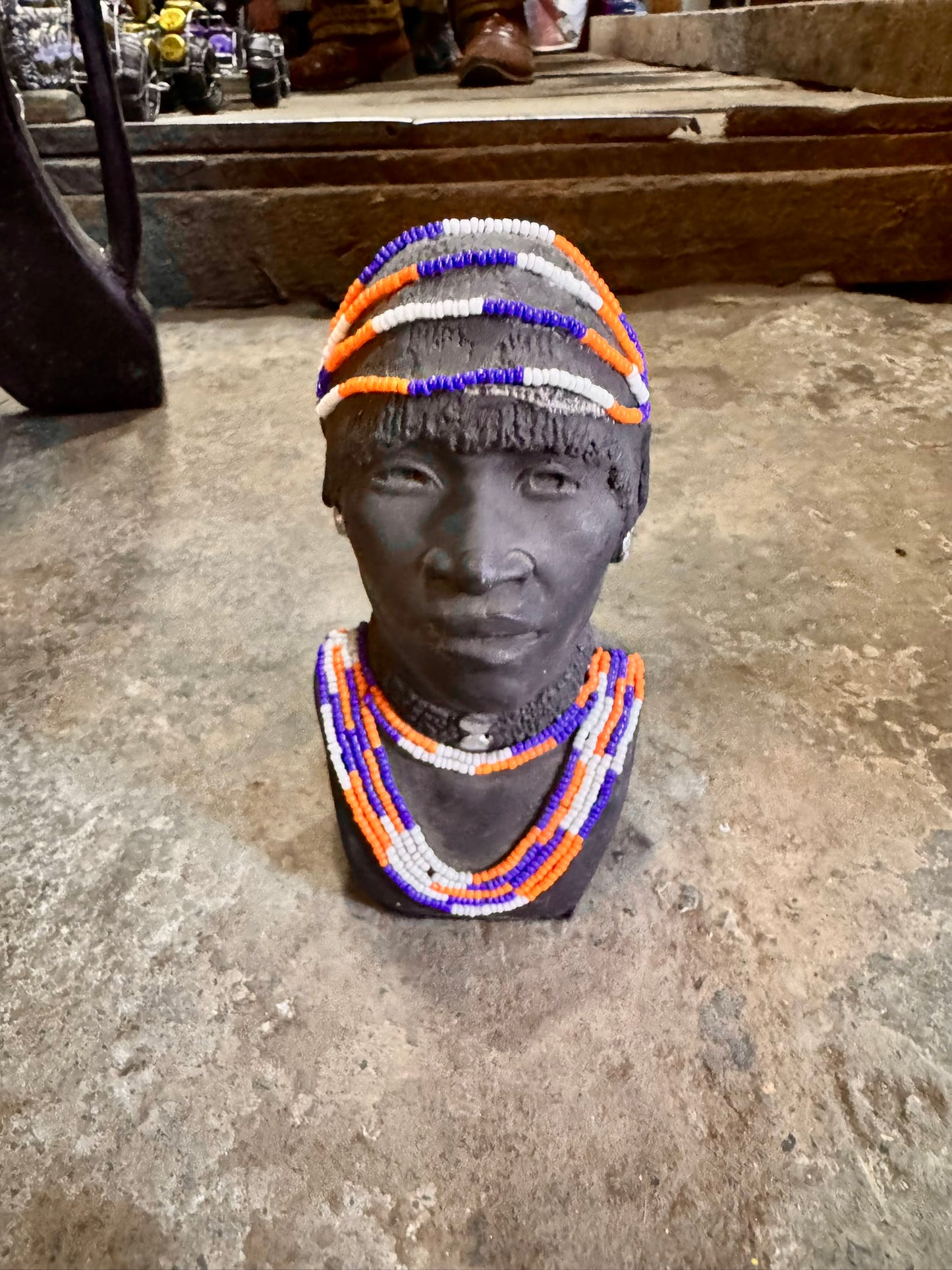 Handcrafted Clay & Beaded Figurines