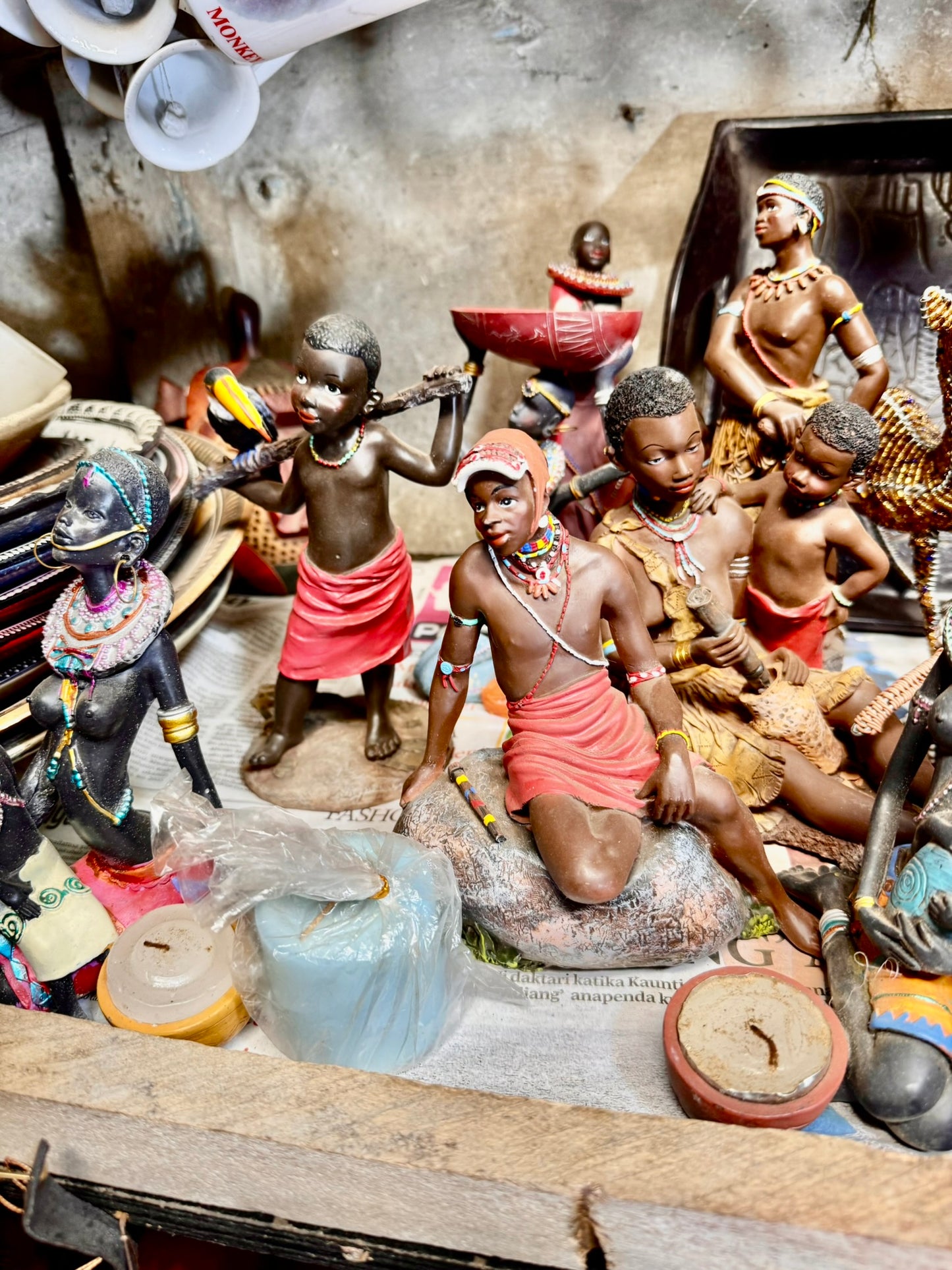 Maasai People Figurine Set