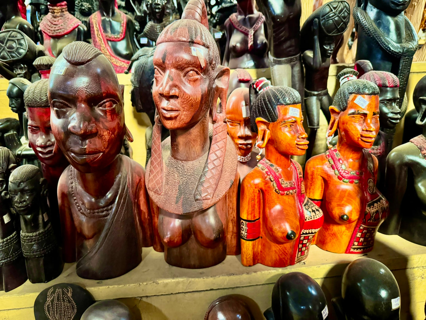 Hand-Carved Maasai Women Figurines