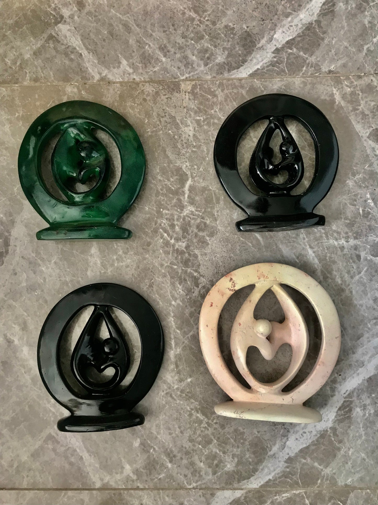 Handcrafted Soapstone Rings Decor – Elegant Decorative Art (Price per Piece)
