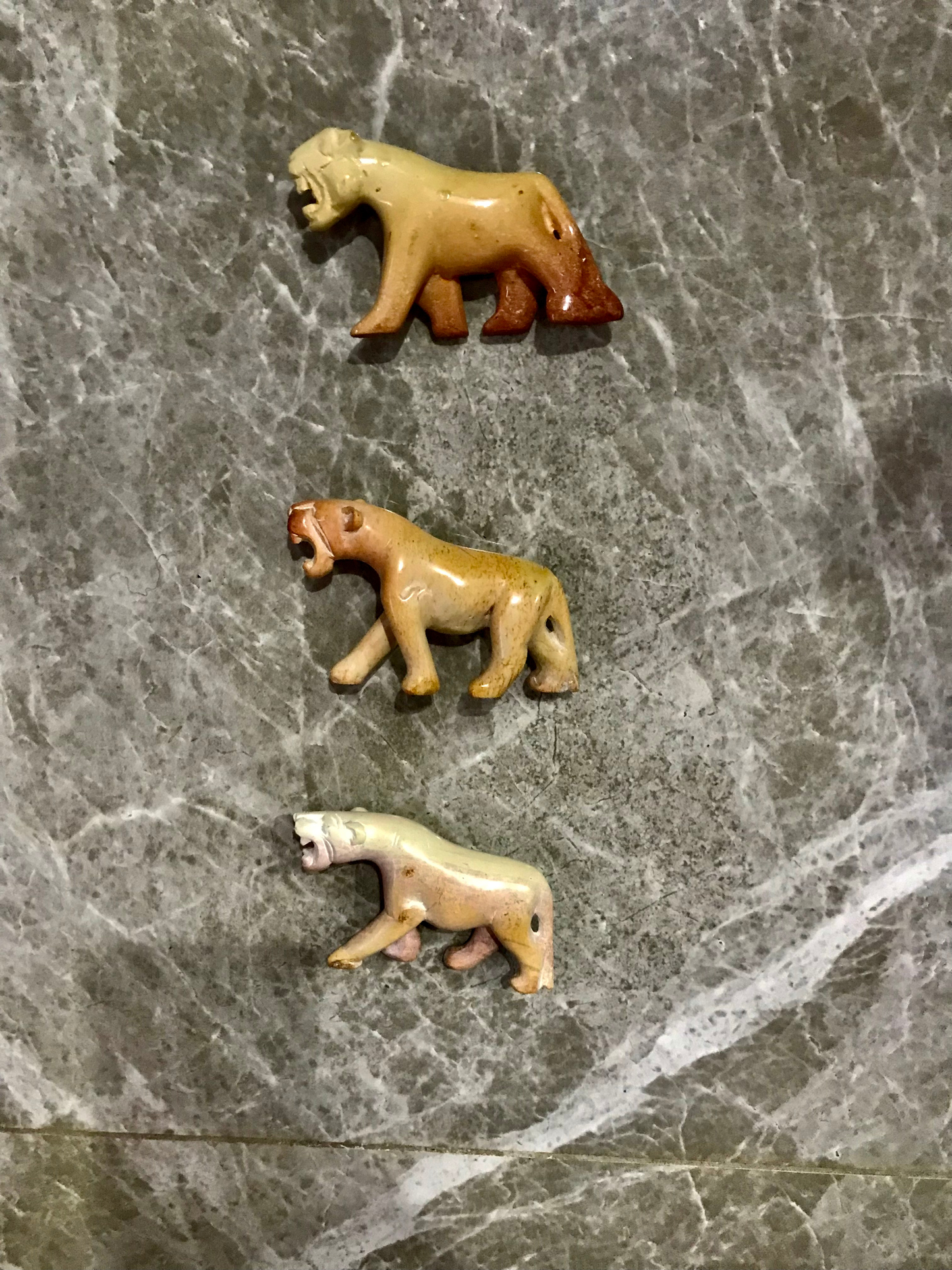 Handcrafted Soapstone Lion Sculpture