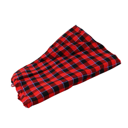 Maasai Shuka – Red & Black Check (1.5 x 2M)