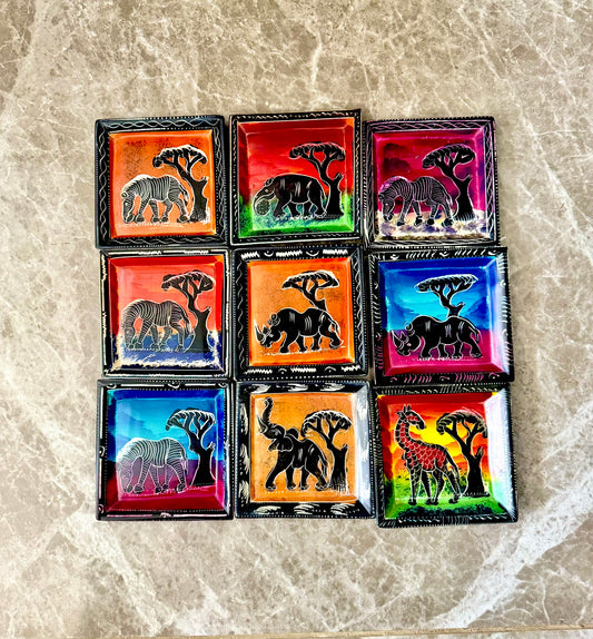 Handcrafted Square Soapstone Tray