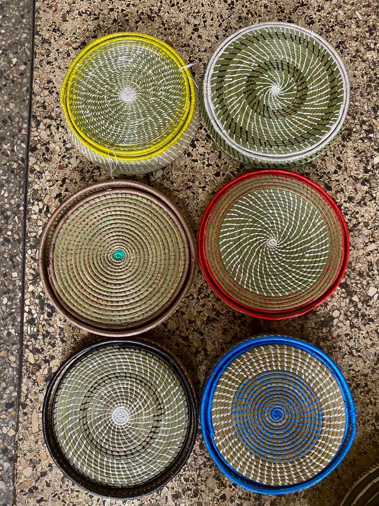 6-Piece Handmade Sisal Table Mat Set