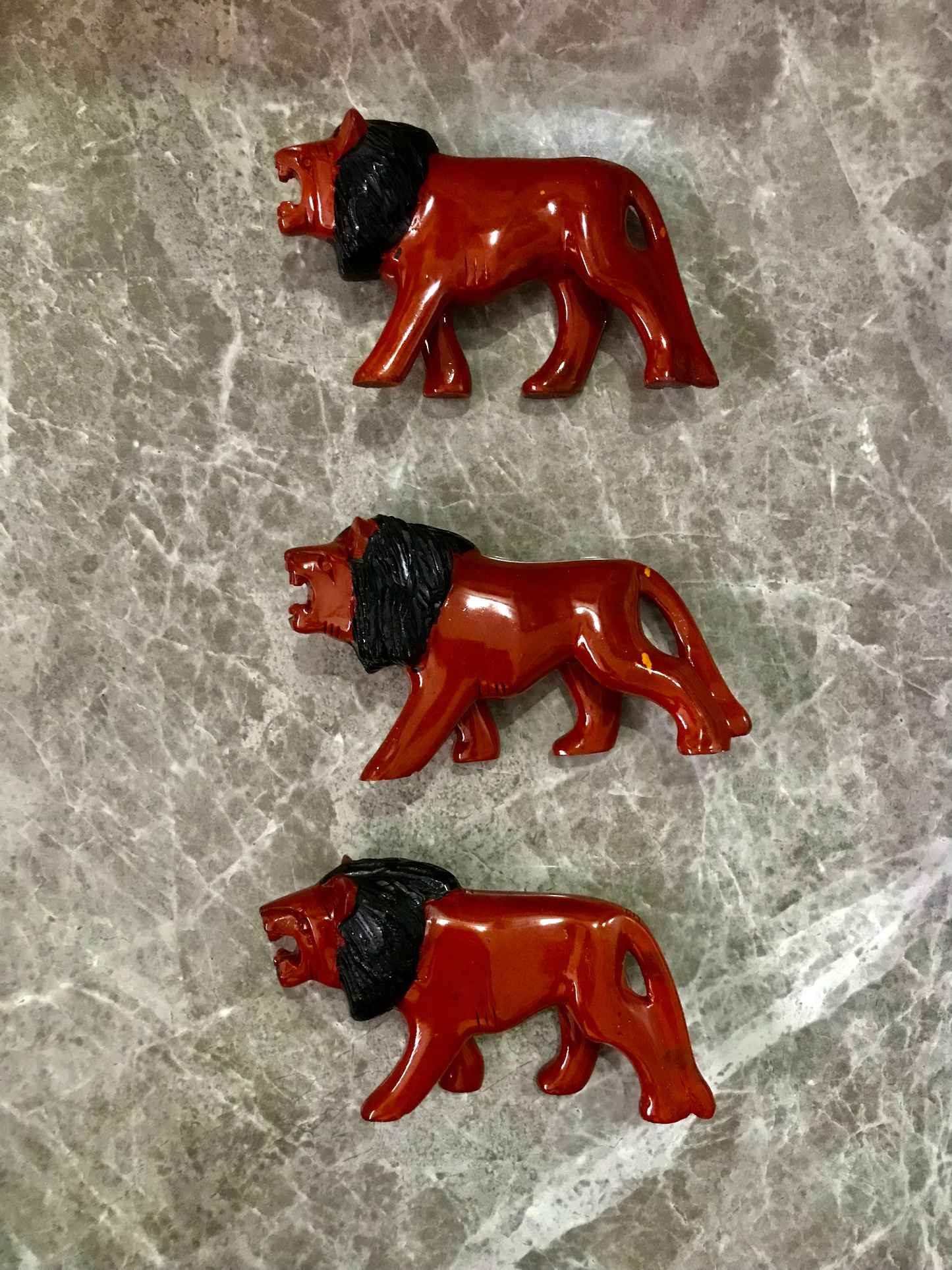 Handcrafted Soapstone Lion Sculpture