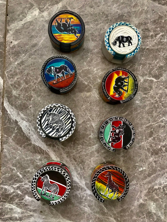 Handcrafted Soapstone Coasters 6pcs per pack
