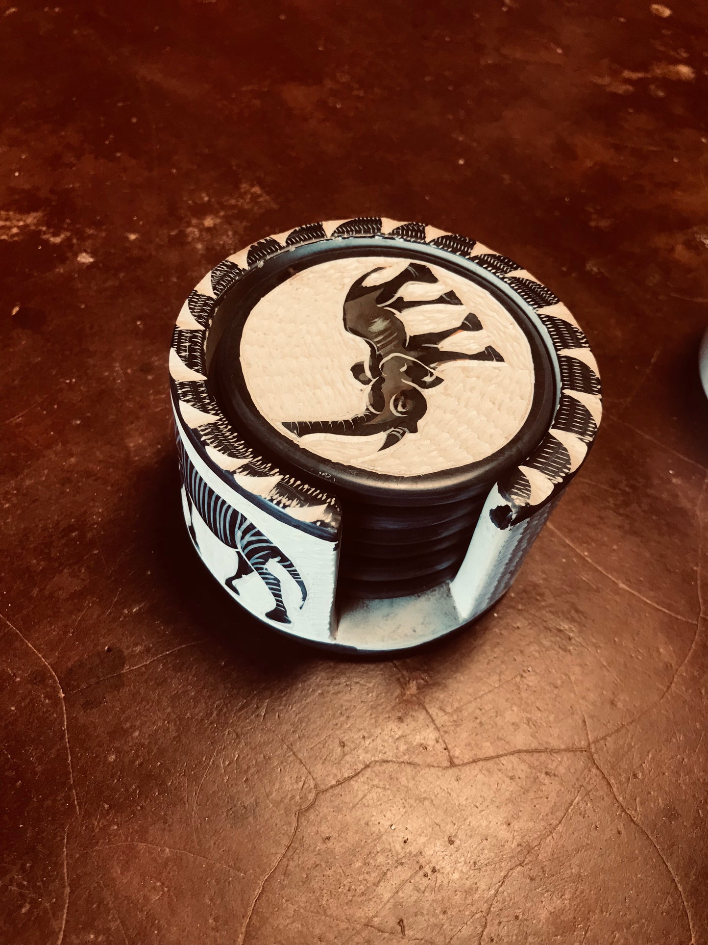 Handcrafted Soapstone Coasters 6pcs per pack