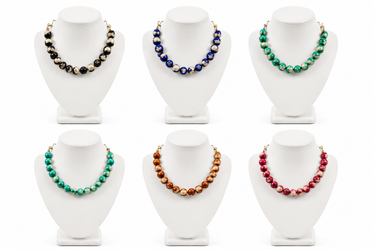 Handcrafted African-Inspired Clay Necklaces (Per Piece)