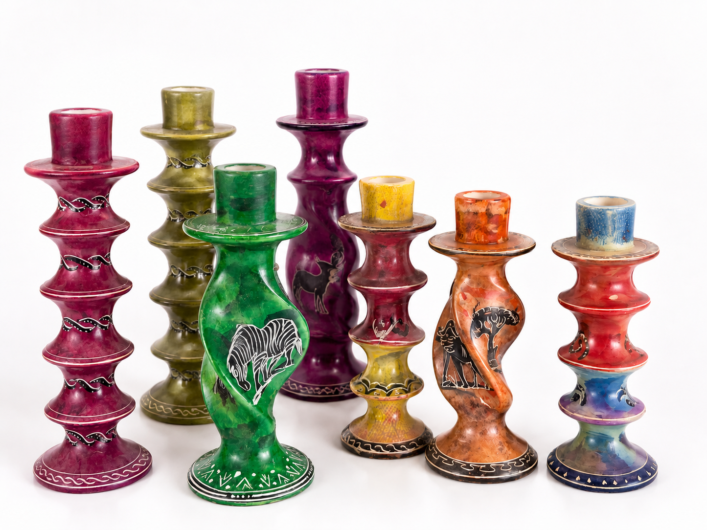 Soapstone Candle Holders