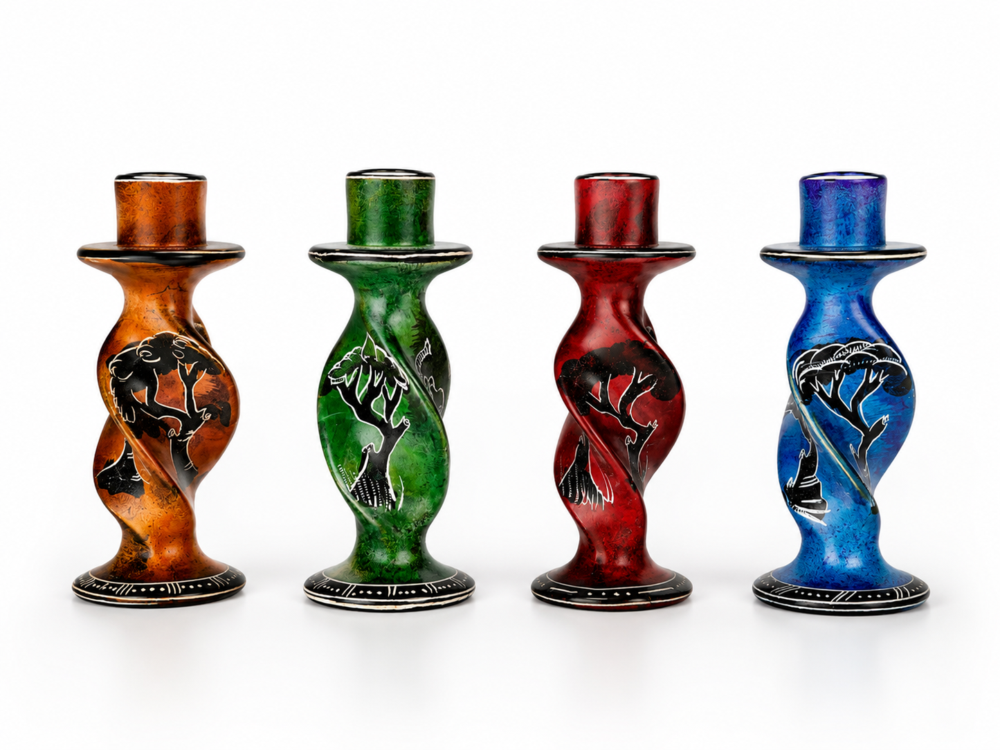 Soapstone Candle Holders