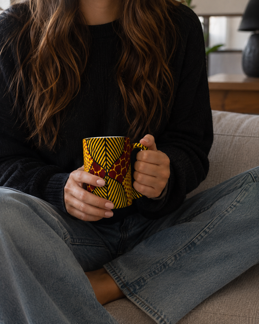 Handcrafted Multicolored Wooden Mug – Unique Artisan Drinkware (Per Piece)