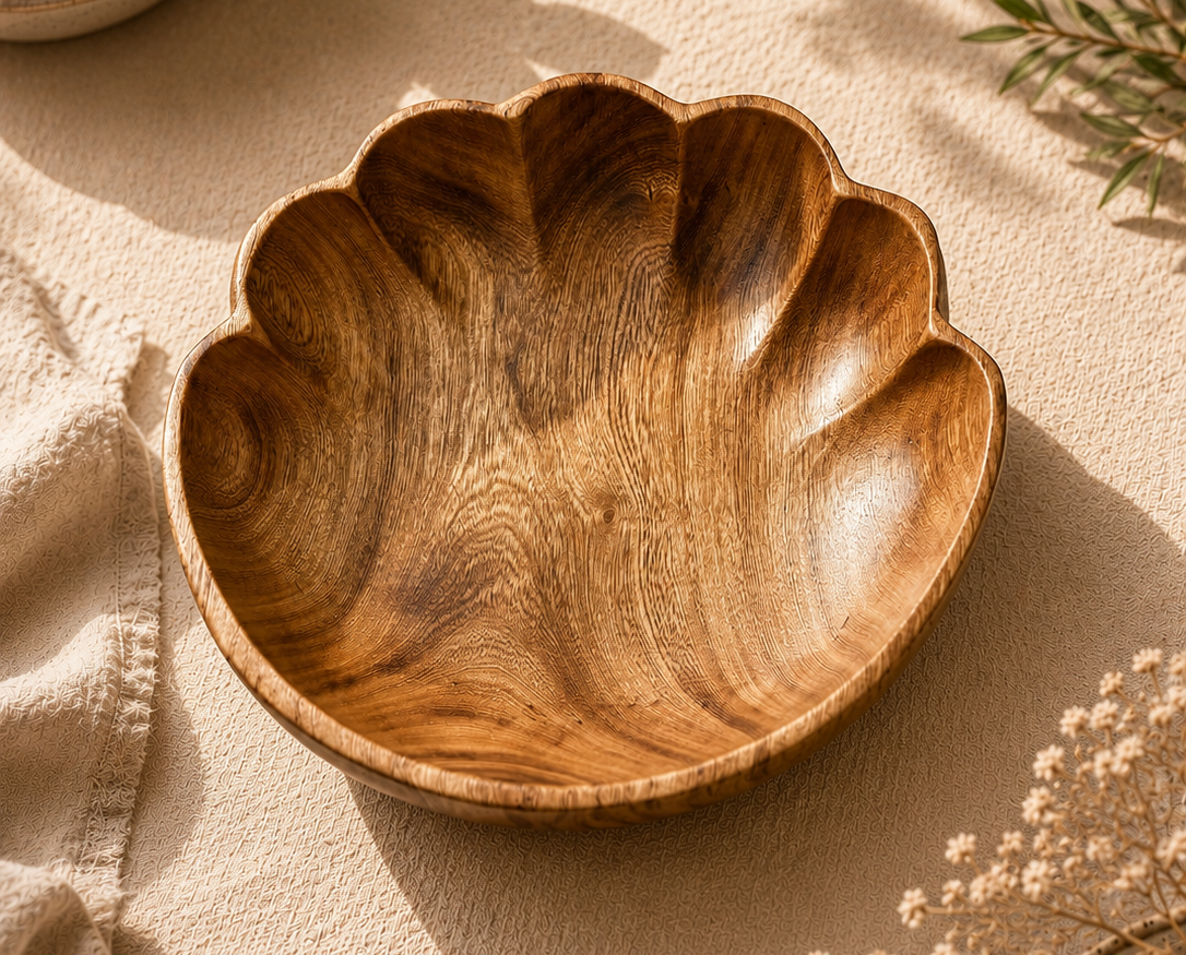 Wooden Bowl Collection, Assorted Shapes