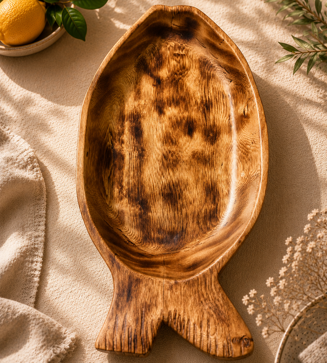 Wooden Bowl Collection, Assorted Shapes