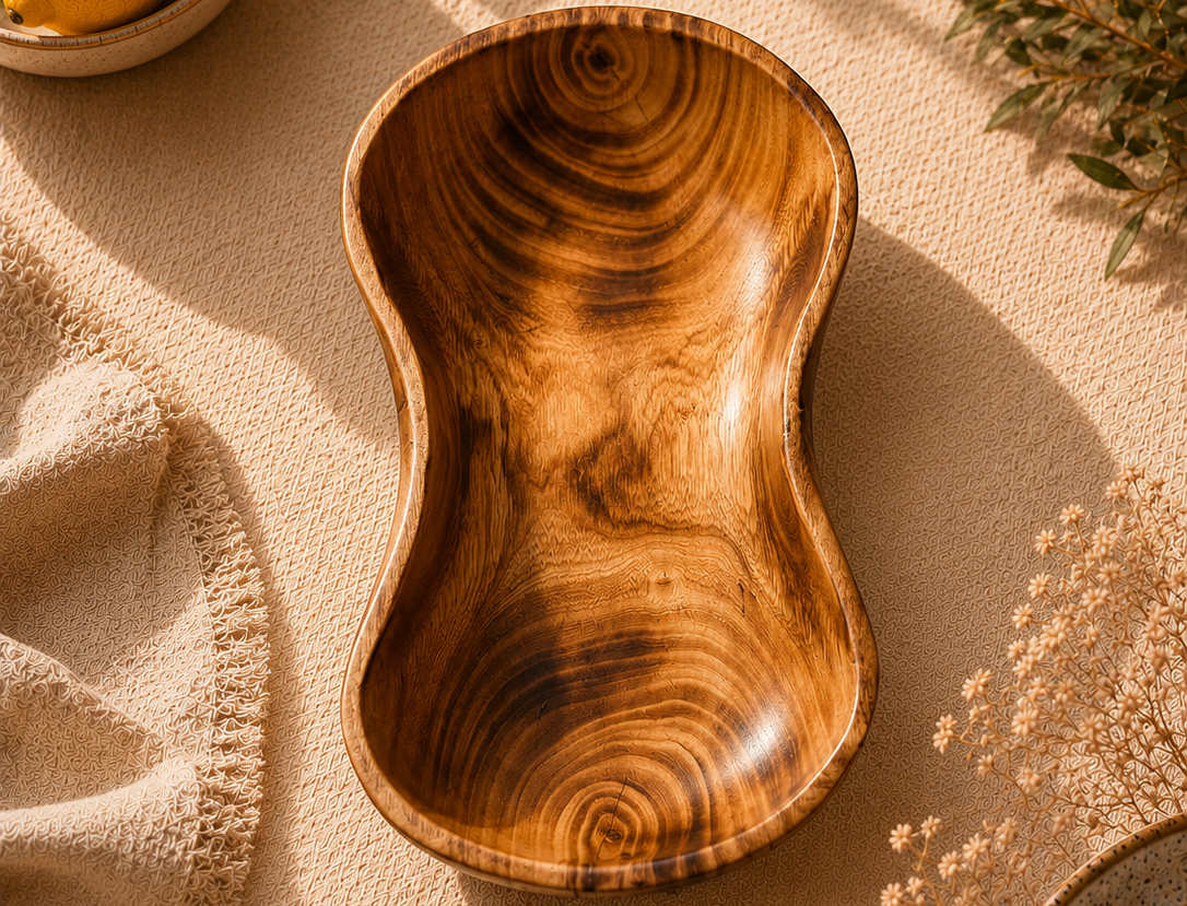 Wooden Bowl Collection, Assorted Shapes