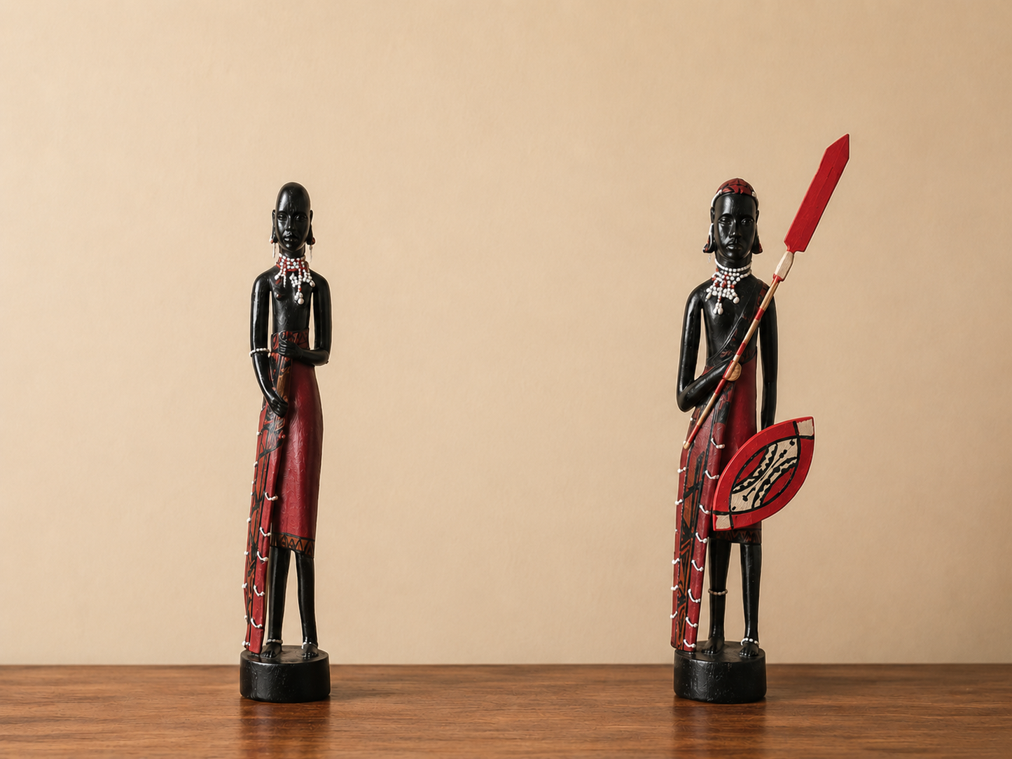 Wooden Figurines Maasai People
