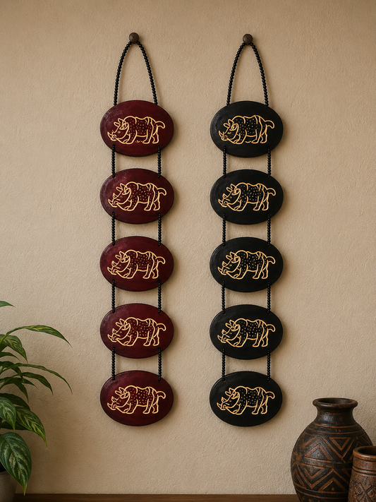Handwoven African-Inspired Wall Plate – Decorative Art Piece (Per Piece)