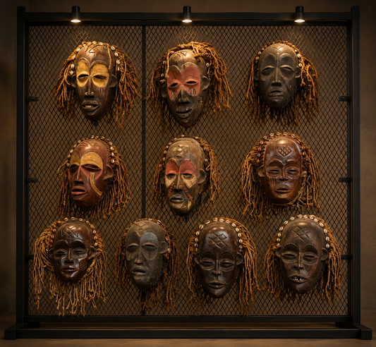 African Antique Masks – Wall Decor (Price Per Piece)