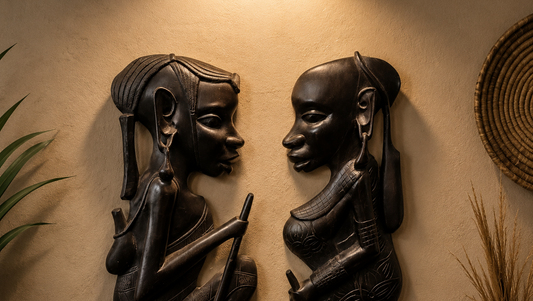 Wooden African Woman Wall Mount – Handcrafted Decor (Per Piece)