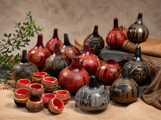 Handcrafted Decorative African Calabash