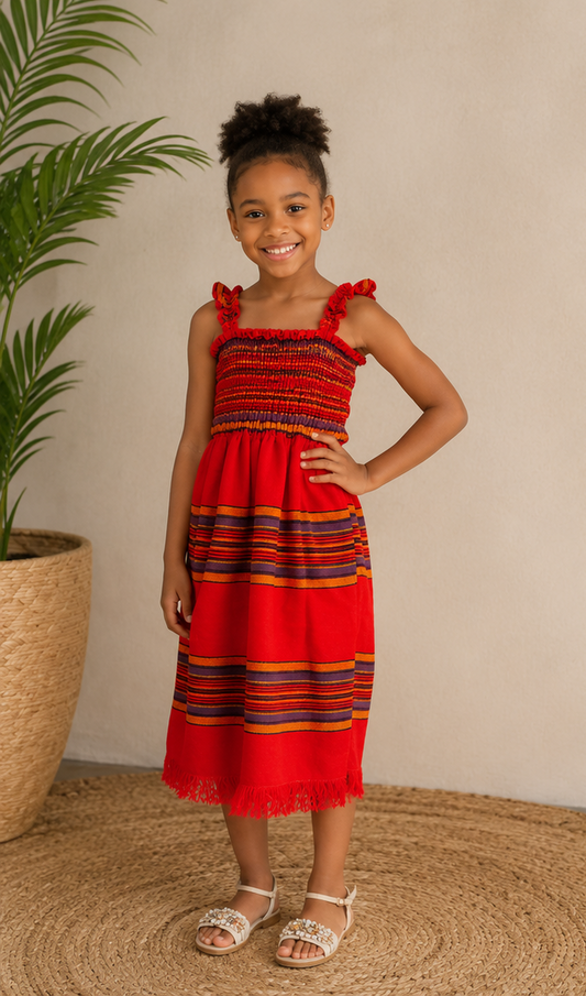 Vibrant Maasai Dress
