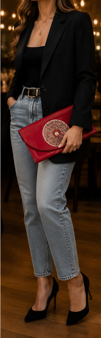 Leather Clutch Bag