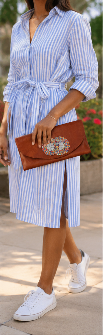 Leather Clutch Bag