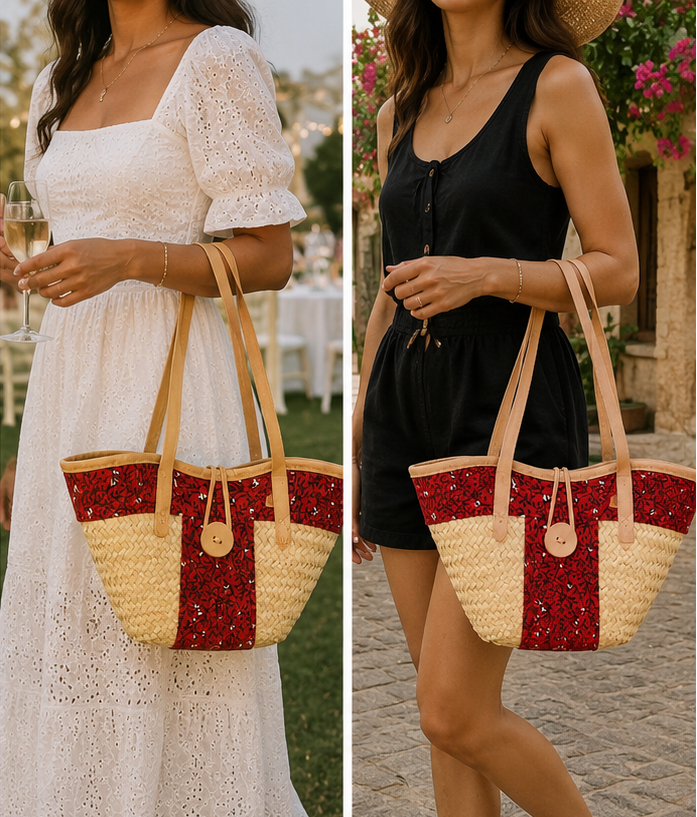 Handmade basket bag