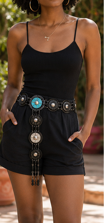 Leather & Beaded Belts – Vibrant African Design (Per Piece)
