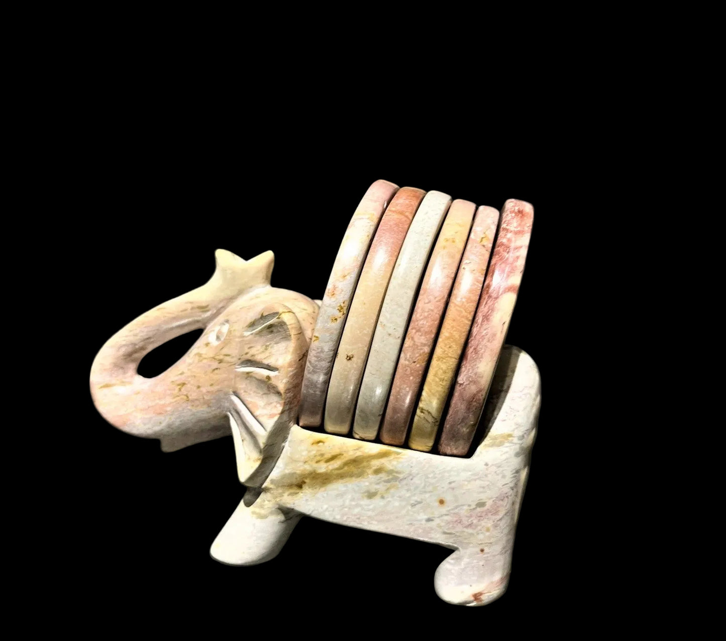 Soapstone Elephant coasters