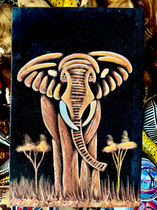Majestic Wilderness – African Elephant Painting