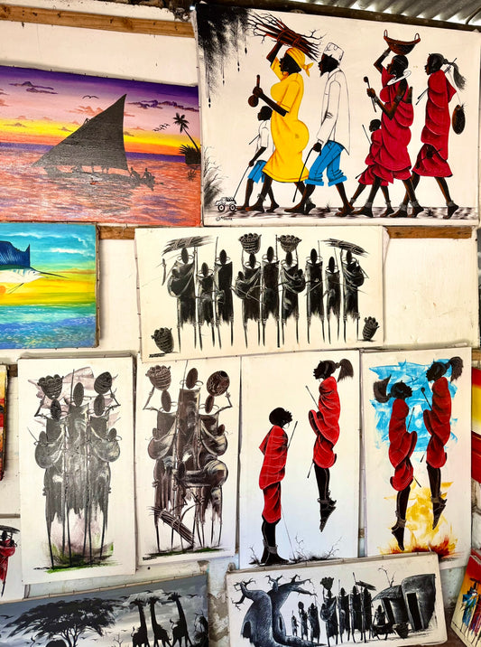 Maasai People Painting Series – Traditional African Art