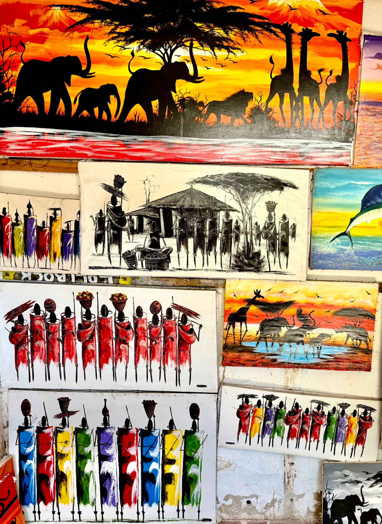 Maasai People Painting Series – Traditional African Art