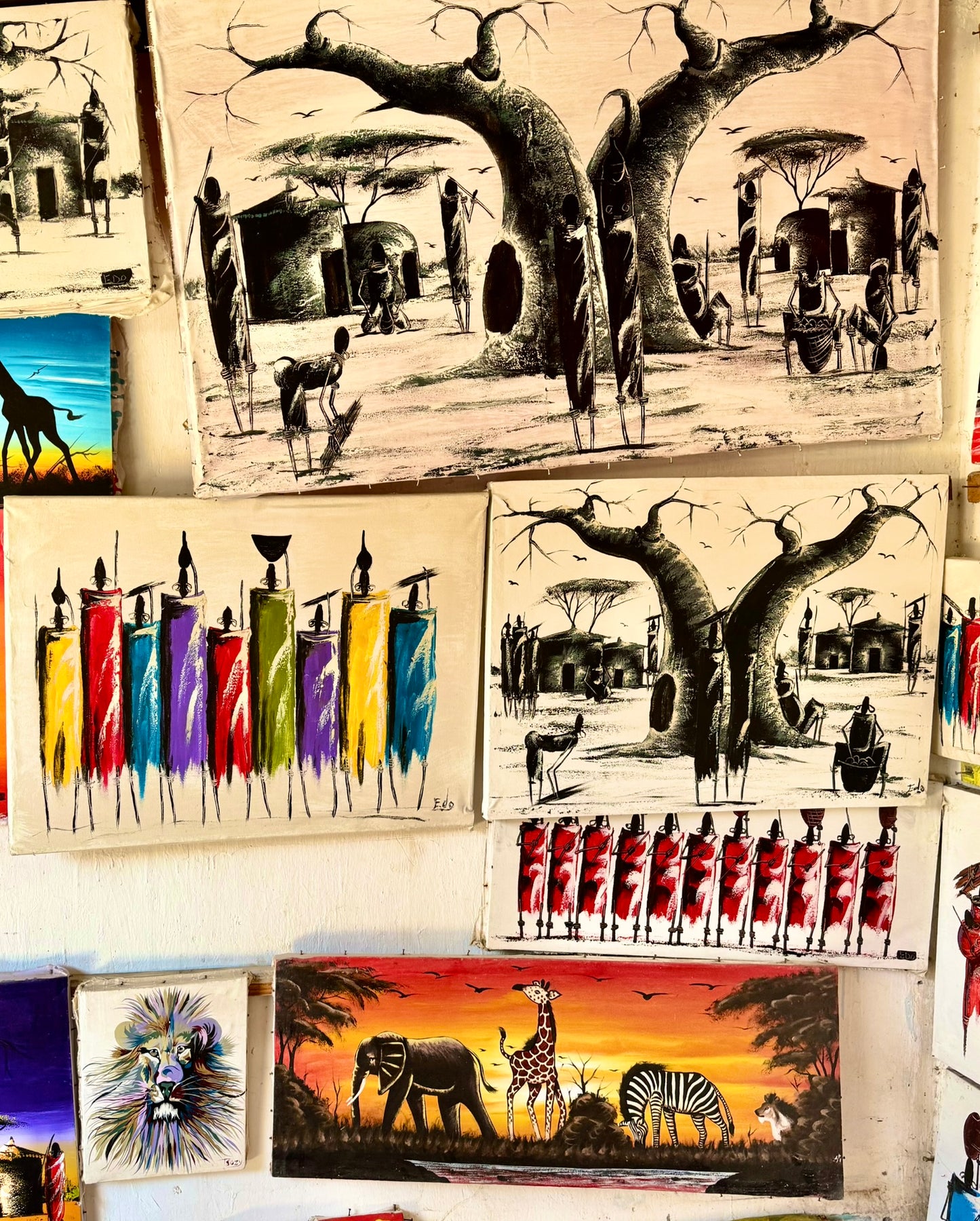 Maasai People Painting Series – Traditional African Art