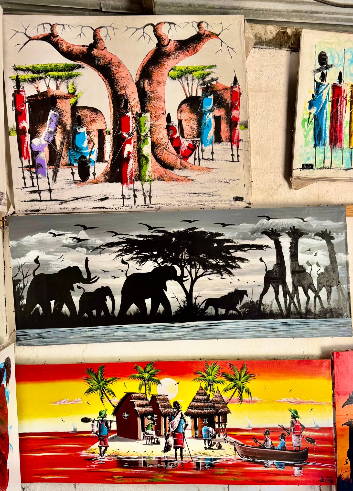 Maasai People Painting Series – Traditional African Art