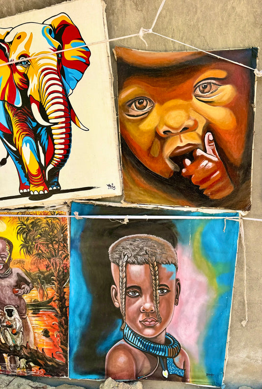 Maasai Child Painting – Innocence and Heritage