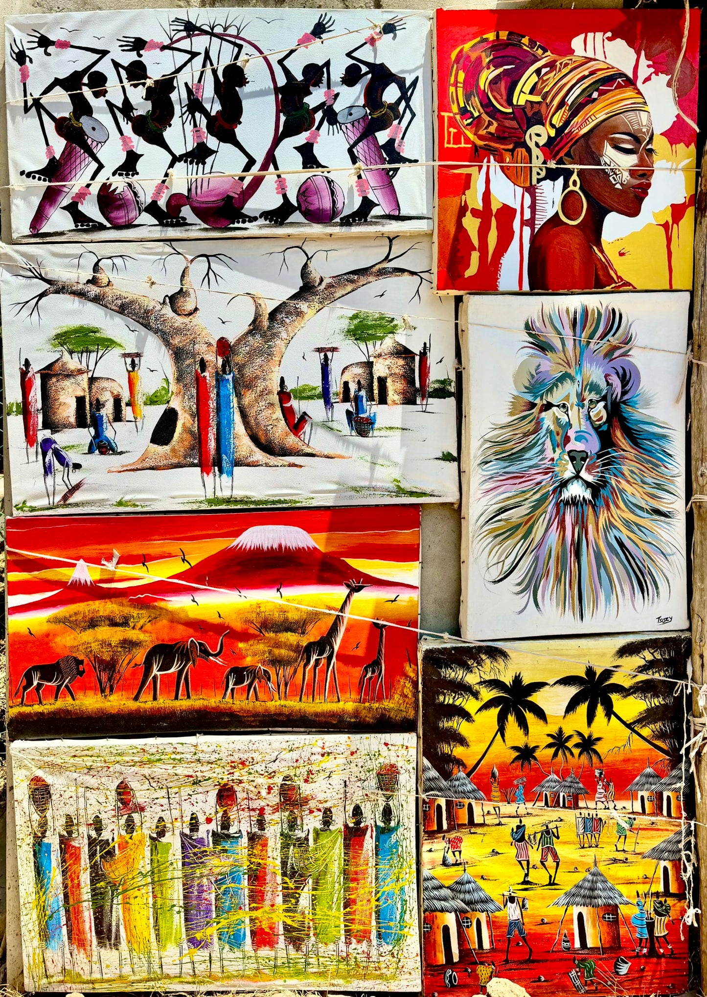 Maasai People Painting Series – Traditional African Art
