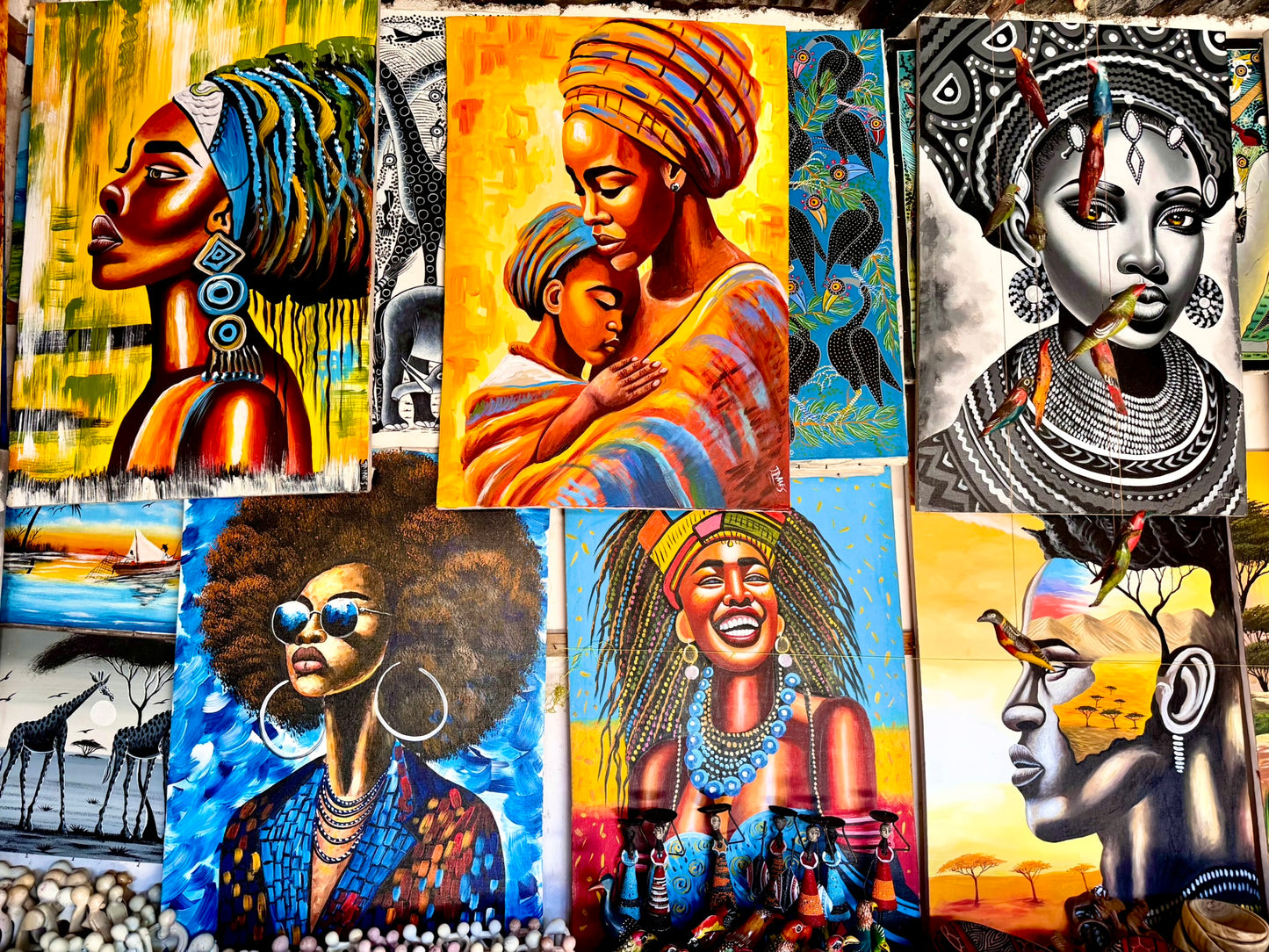 Grace of the Motherland – Afrocentric Painting