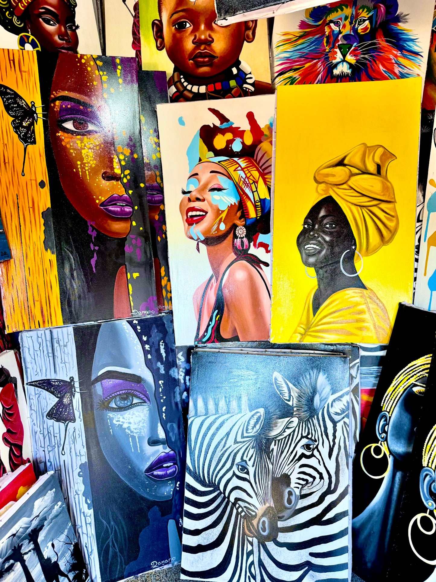 Grace of the Motherland – Afrocentric Painting