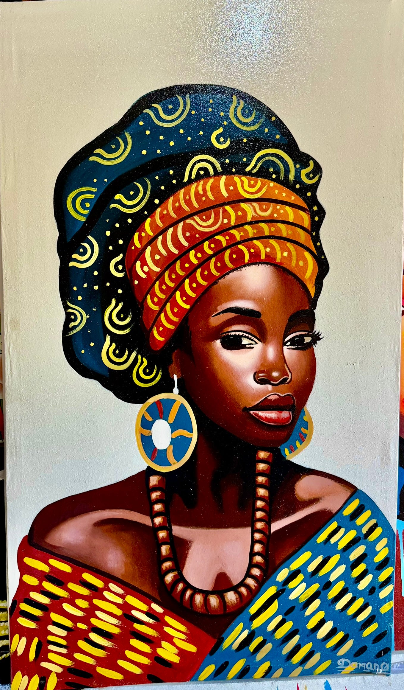 Grace of the Motherland – Afrocentric Painting