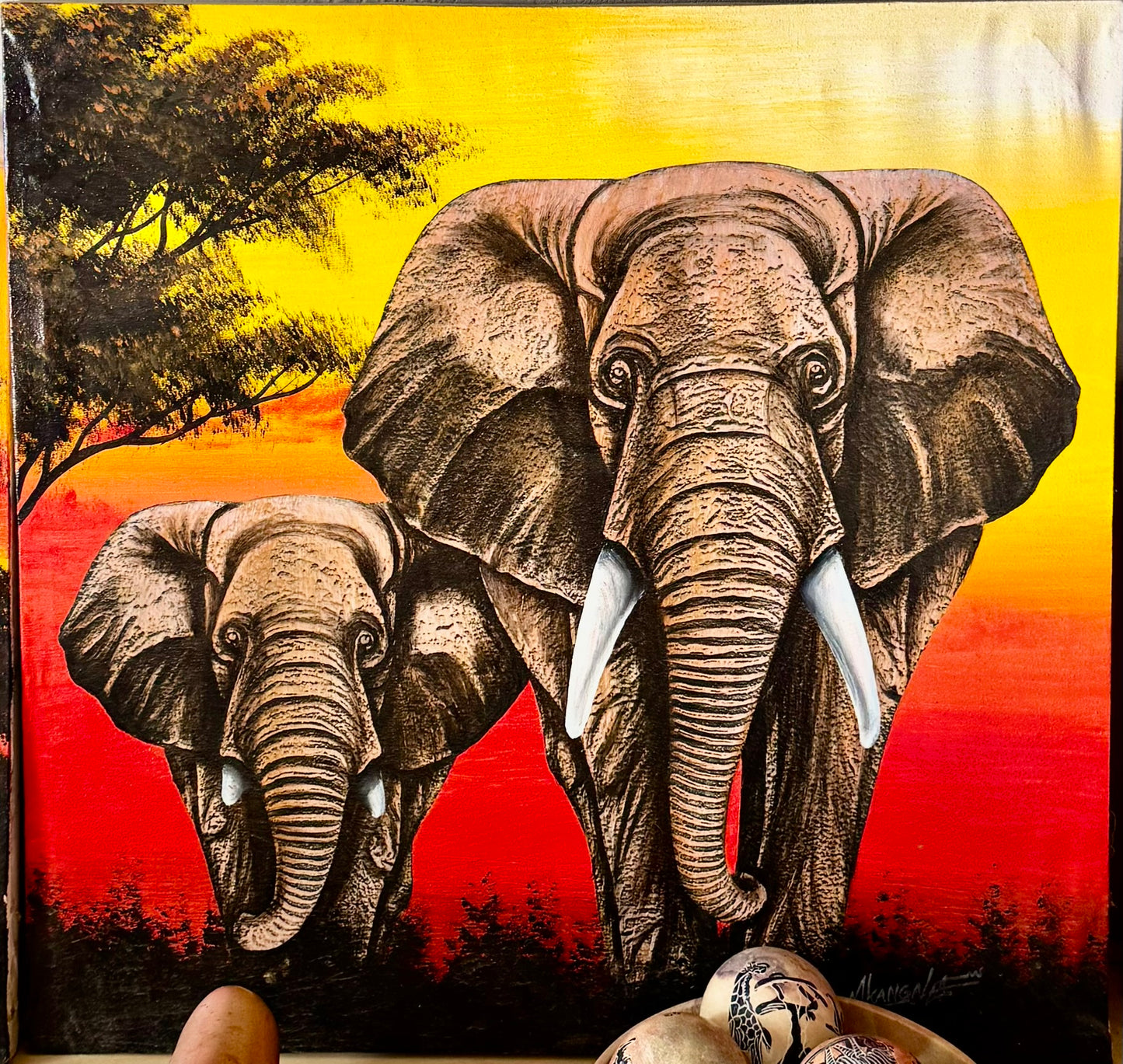 Majestic Wilderness – African Elephant Painting