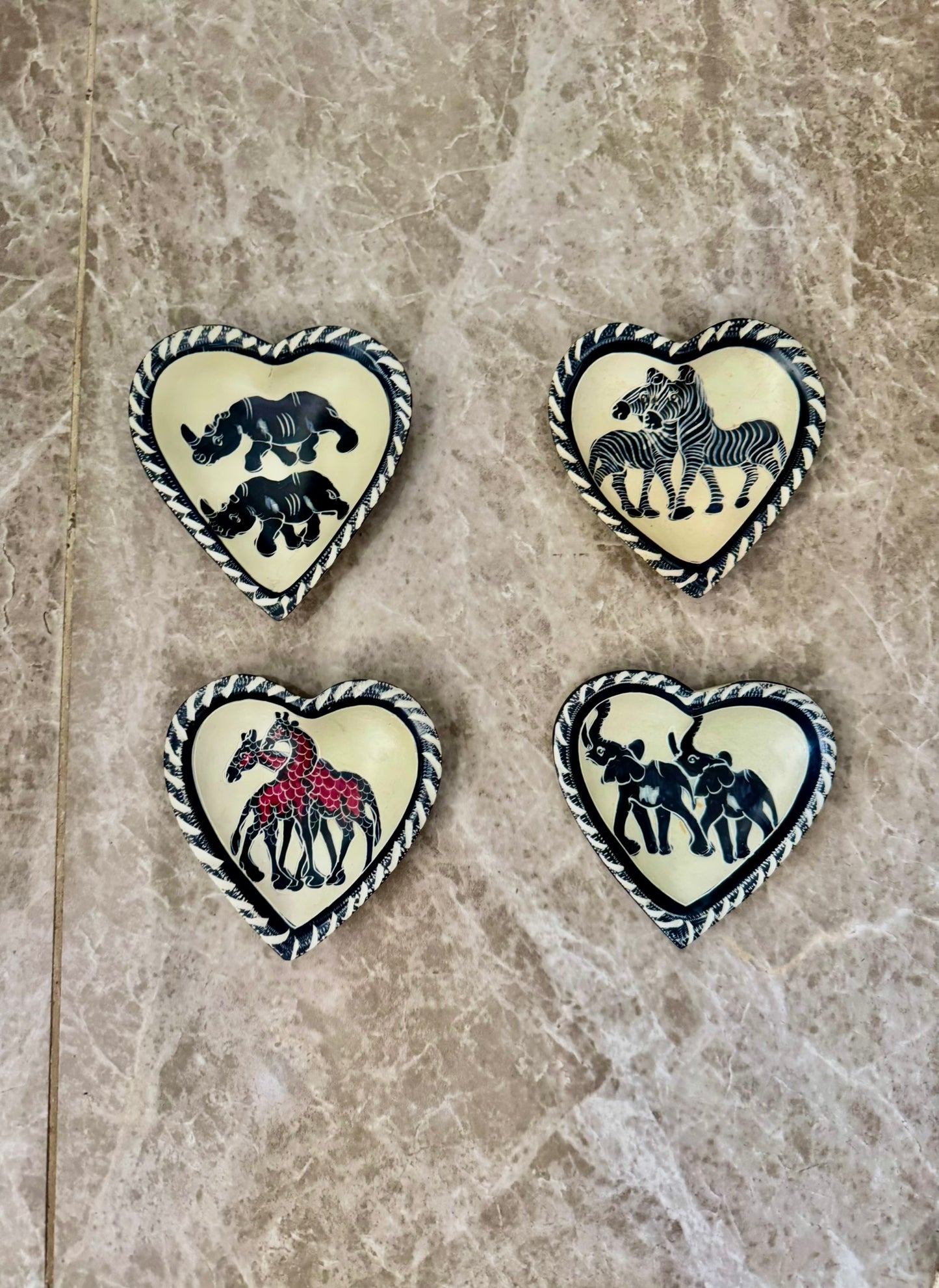 Handcrafted Heart Bowls