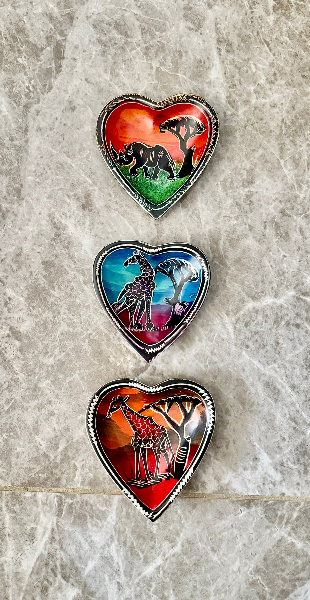 Handcrafted Heart Bowls