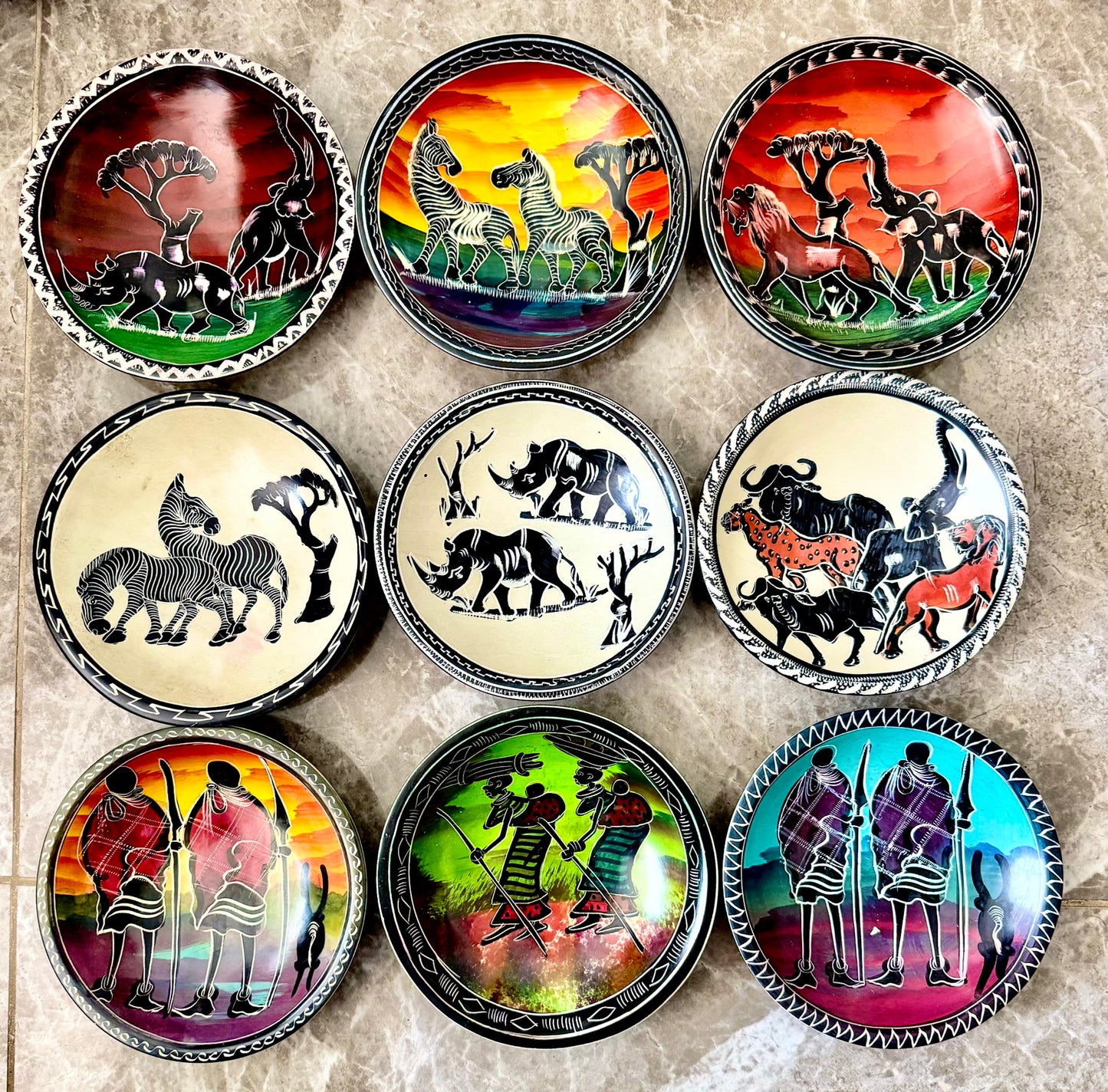 Handcrafted Round Soapstone Bowls
