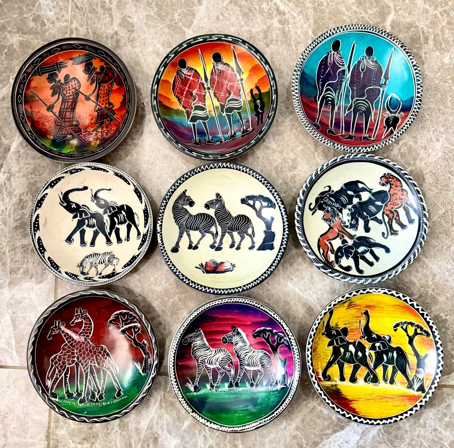 Handcrafted Round Soapstone Bowls